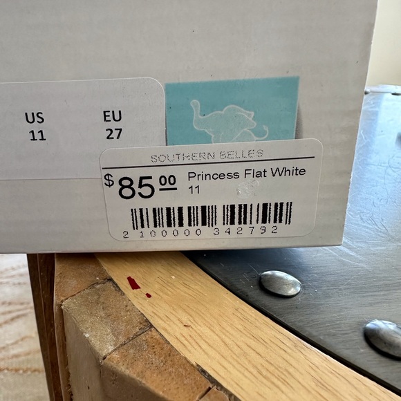 Elephantito little kids princess flat white dress shoes - Picture 6 of 7